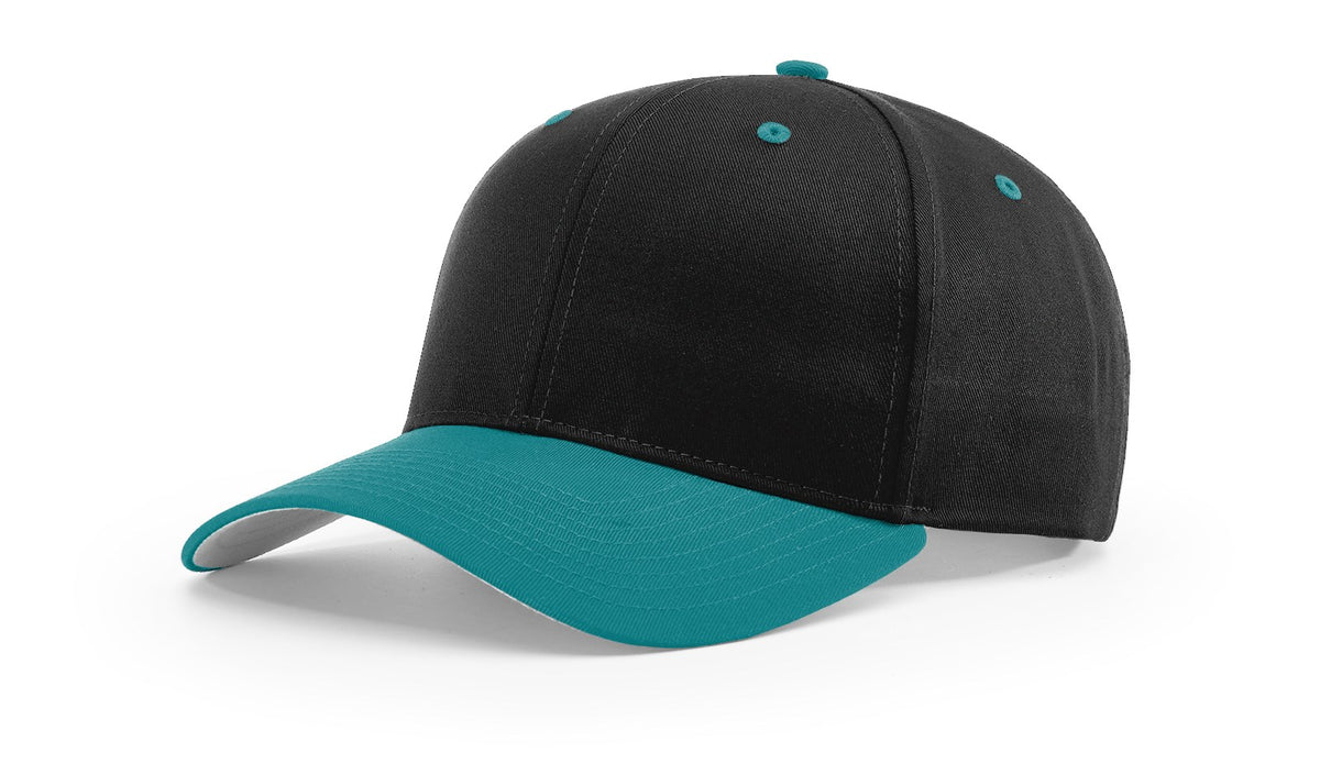 Black/Blue Teal Pro Twill Snapback