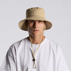 Right View of  Nylon Wide Brim Bucket Hat | 1174  grouped