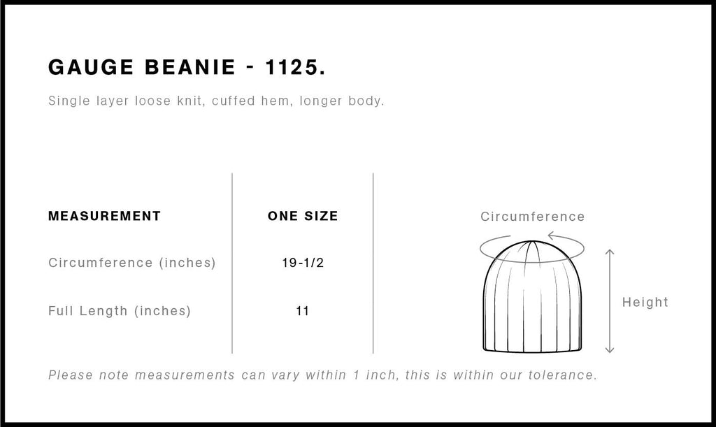Gauge Beanie | 1125  grouped