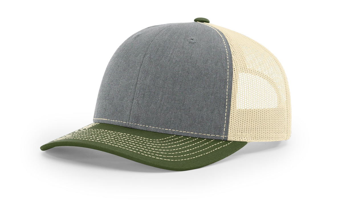 Heather Grey/Birch/Army Olive Trucker