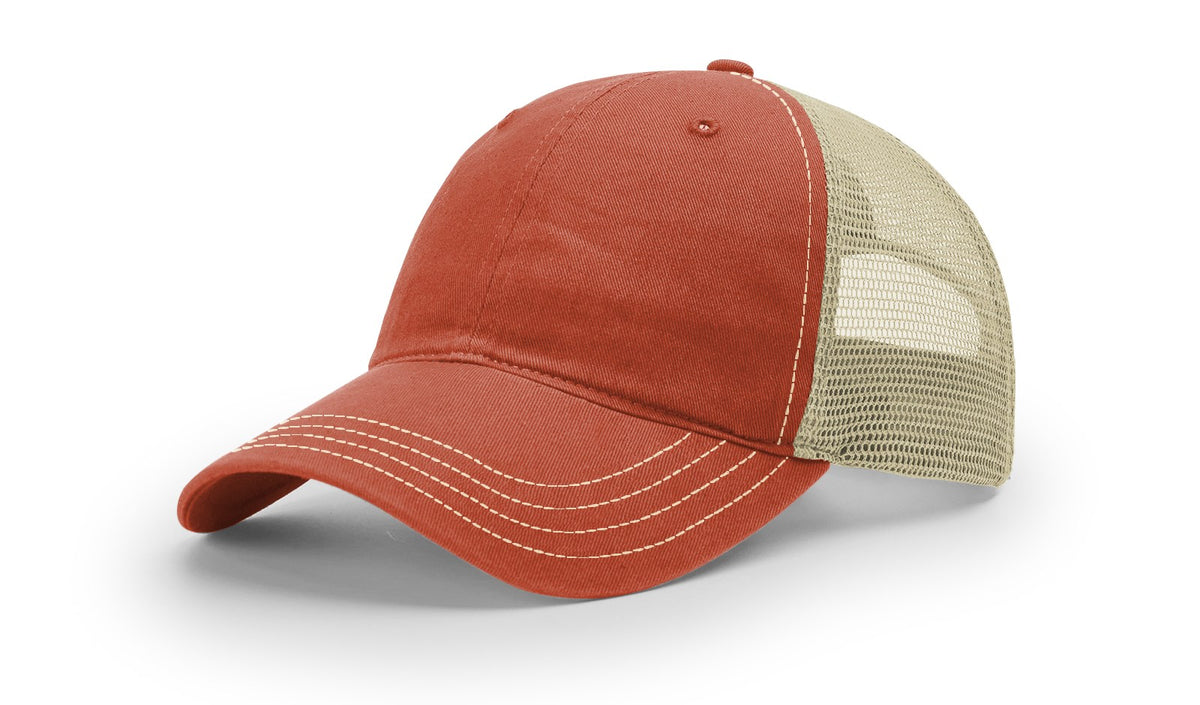 Texas Orange/Khaki Garment Washed Trucker