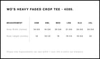Wo's Heavy Faded Crop Tee | 4089  grouped