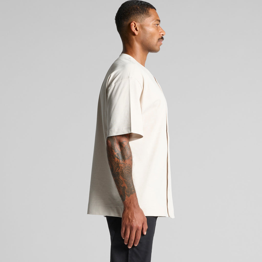 Left View of  Heavy Baseball Jersey | 5423  grouped