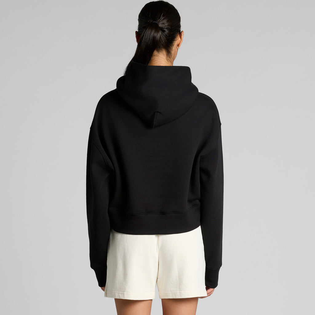 Rear View of  Wo's Relax Crop Hood | 4168  grouped