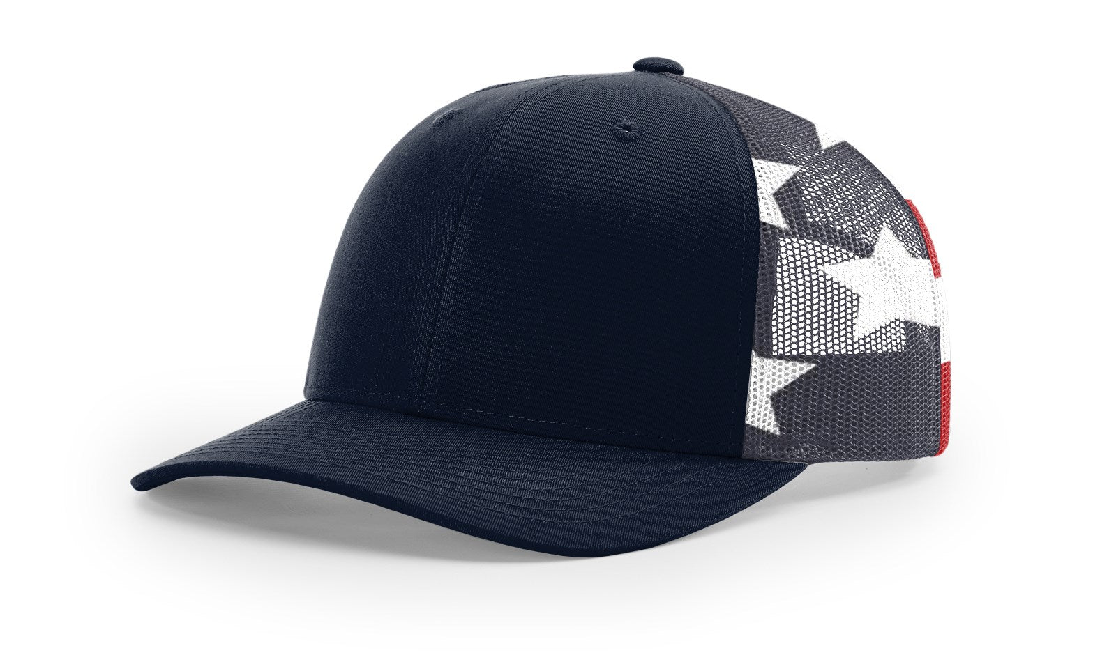 Navy/Stars & Stripes Printed Mesh Trucker
