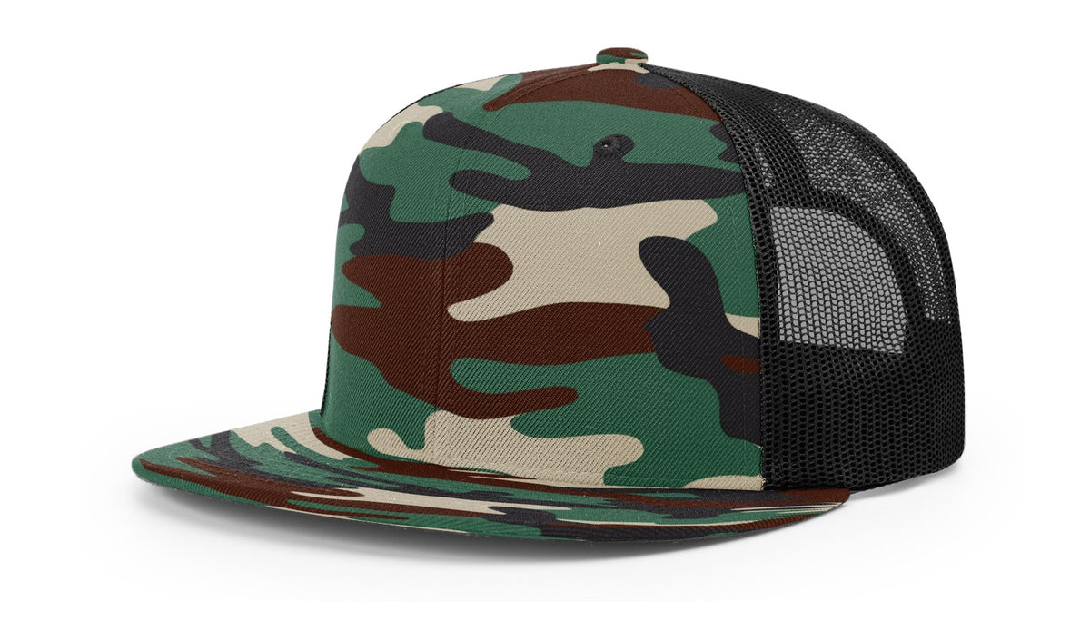 Green Camo/Black ACRYLIC-WOOL BLEND TRUCKER