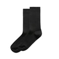 BLACK Wo's Rib Socks (2 Pairs) | 1203