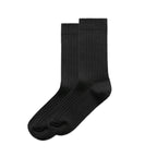 BLACK Wo's Rib Socks (2 Pairs) | 1203