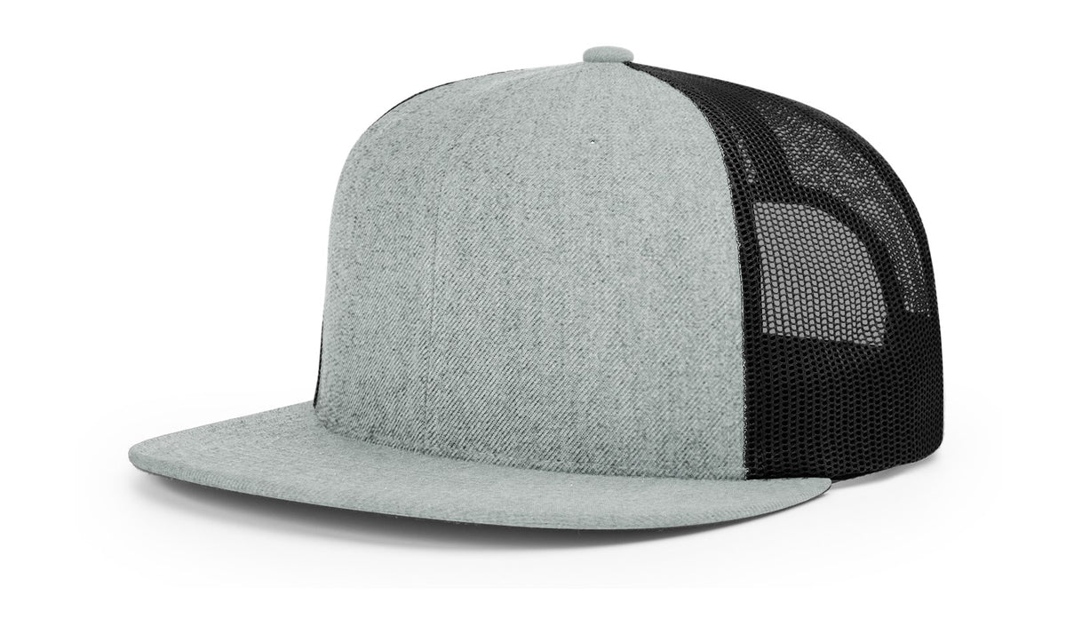 Heather Grey/Black ACRYLIC-WOOL BLEND TRUCKER