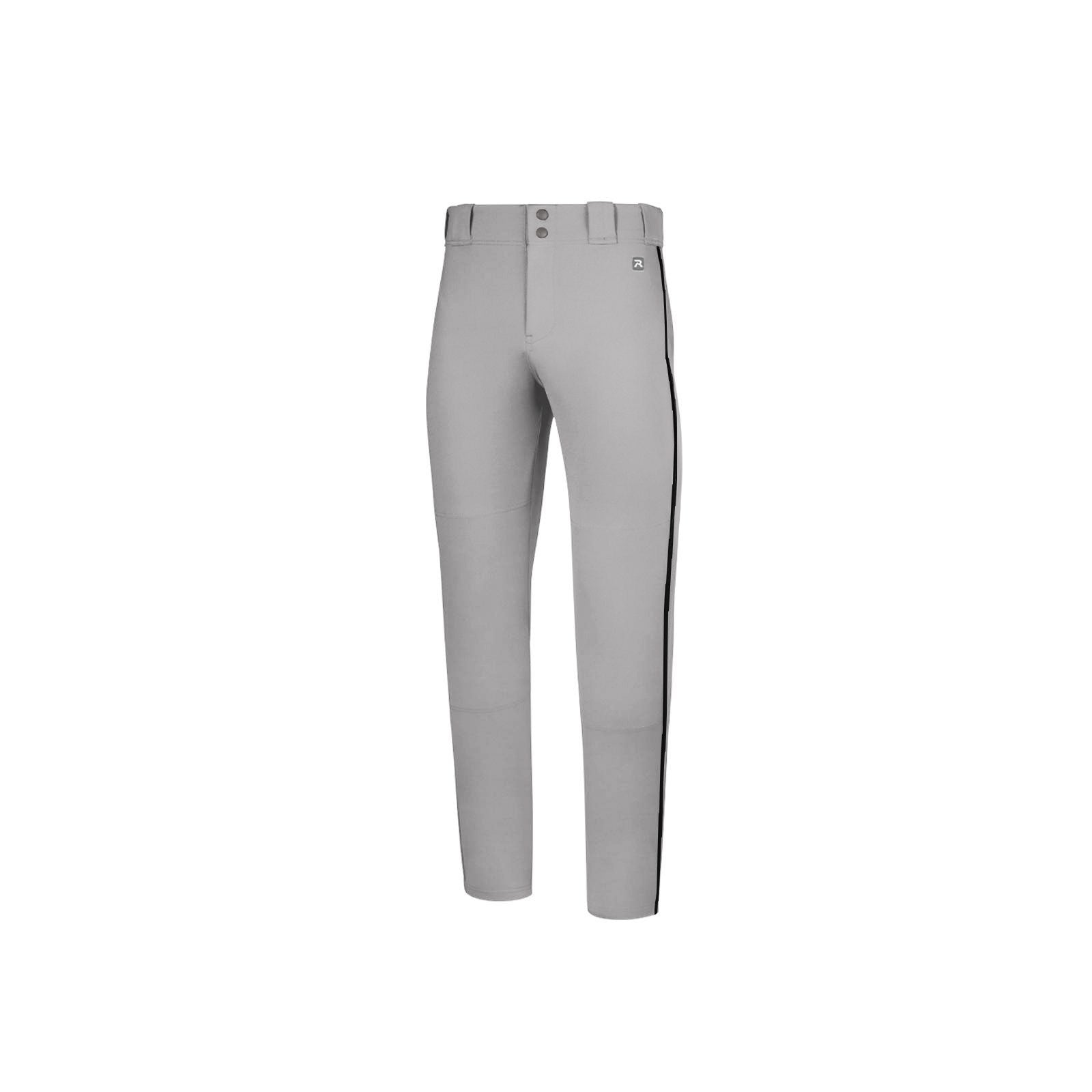 Grey/Black Stock PTS Baseball Piped Tailored Pant