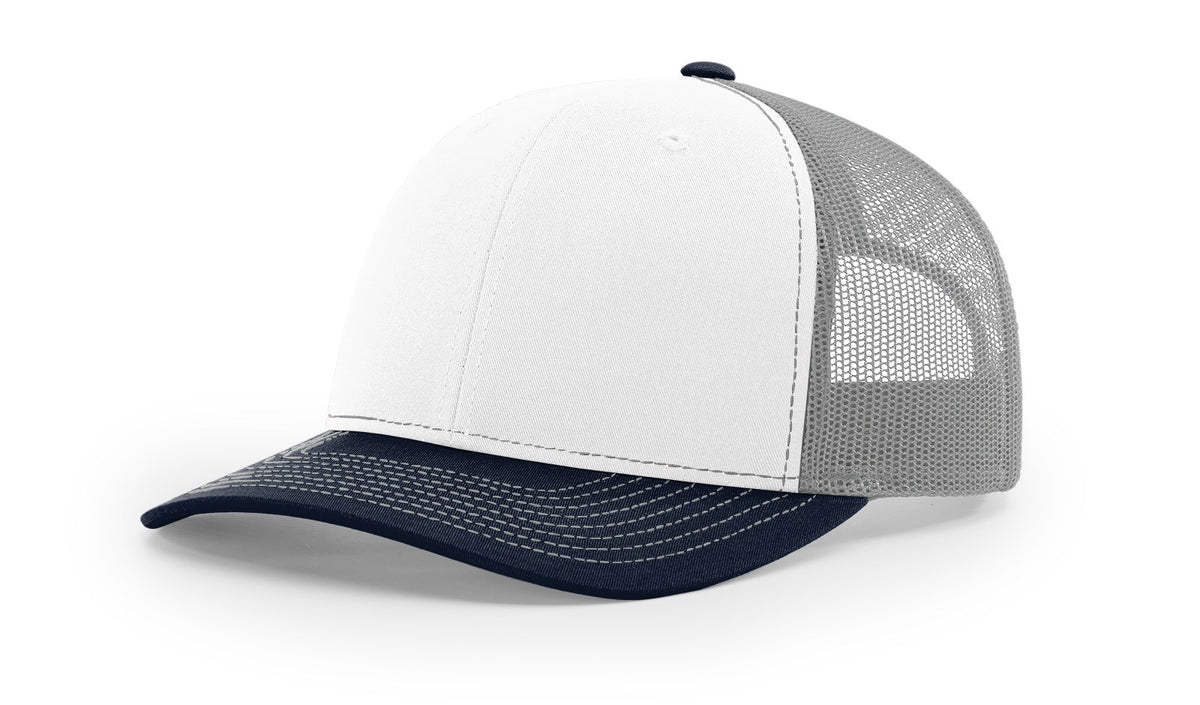 White/Aluminum/Navy Trucker