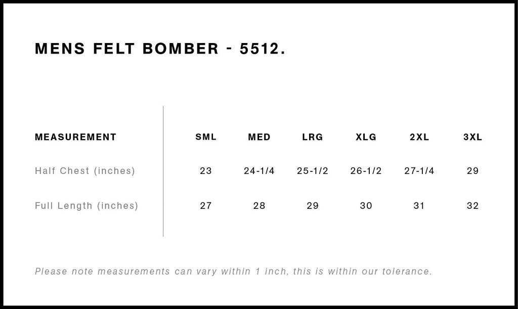 Felt Bomber Jacket | 5512  grouped