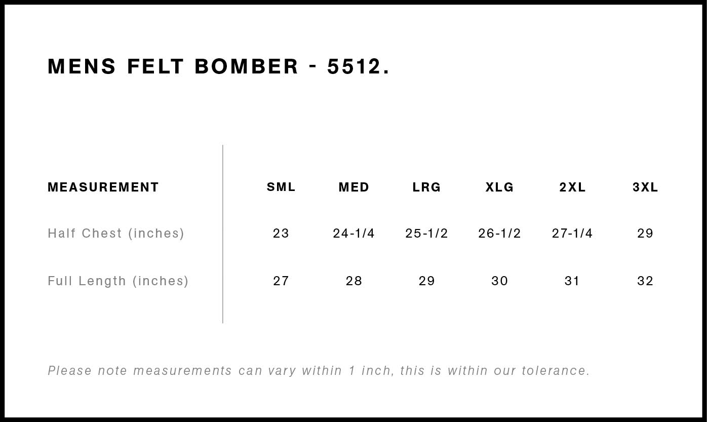 Felt Bomber Jacket | 5512  grouped