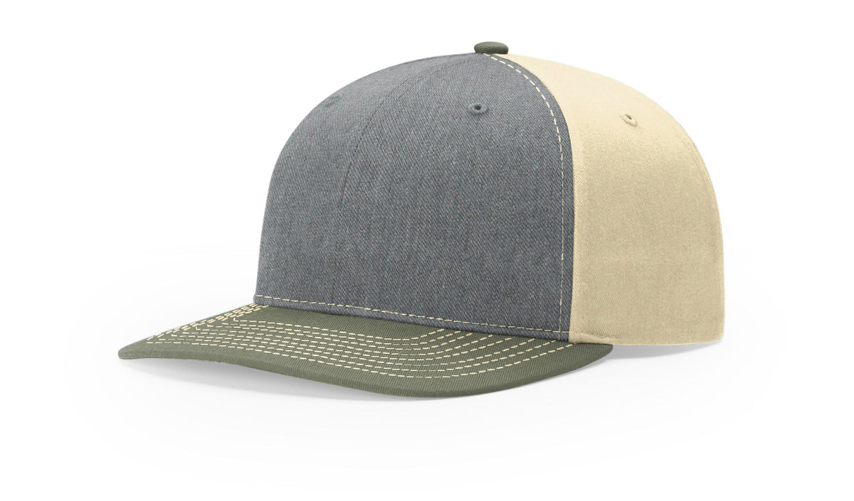 Heather Grey/Birch/Loden Twill Cap