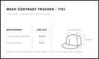 Mesh Contrast Trucker Cap | 1191  grouped