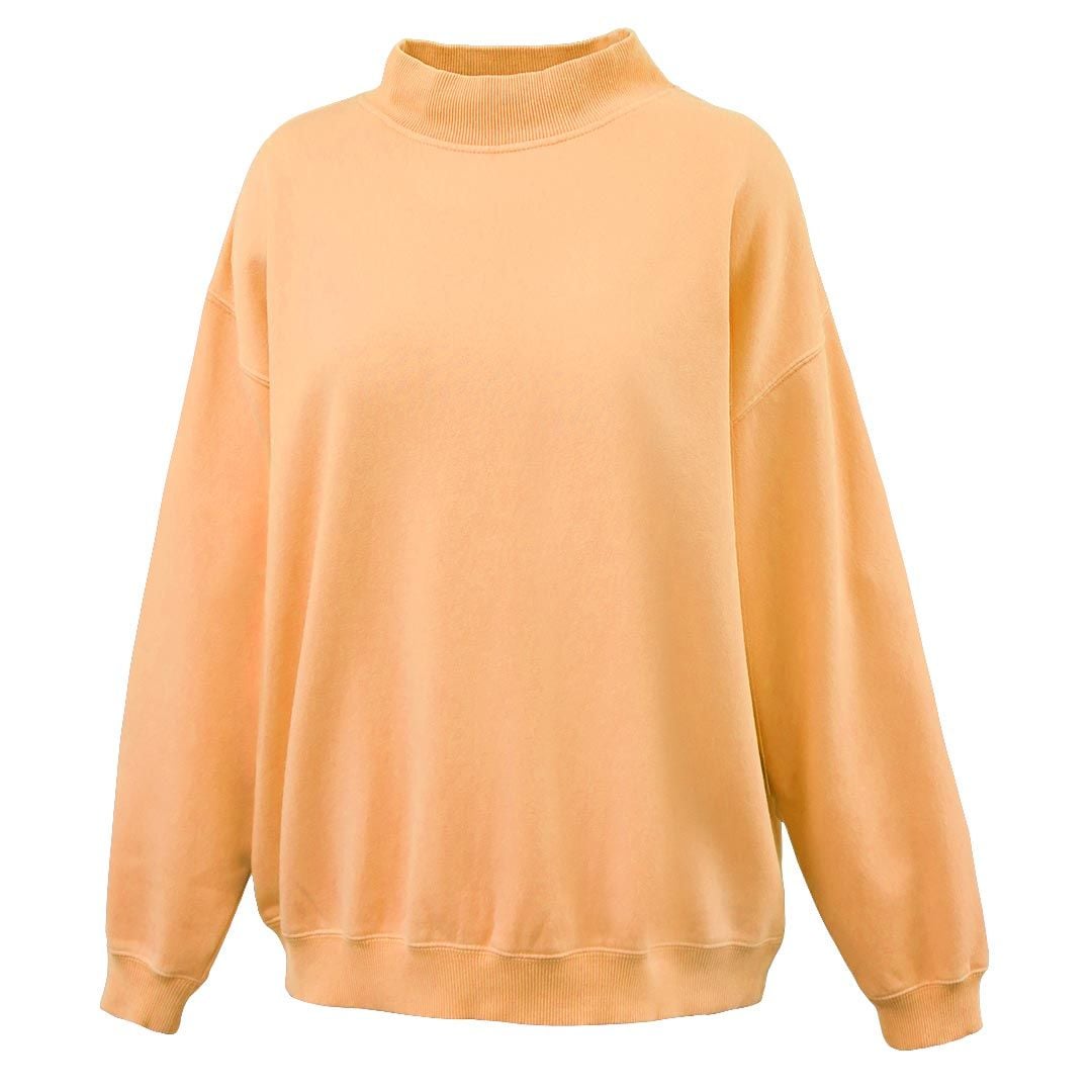 Orange Ice Saltwash Mockneck