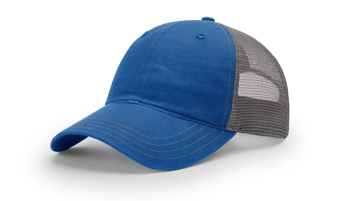 Royal/Charcoal Garment Washed Trucker