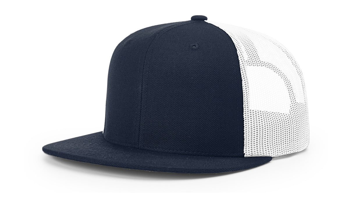 Navy/White ACRYLIC-WOOL BLEND TRUCKER
