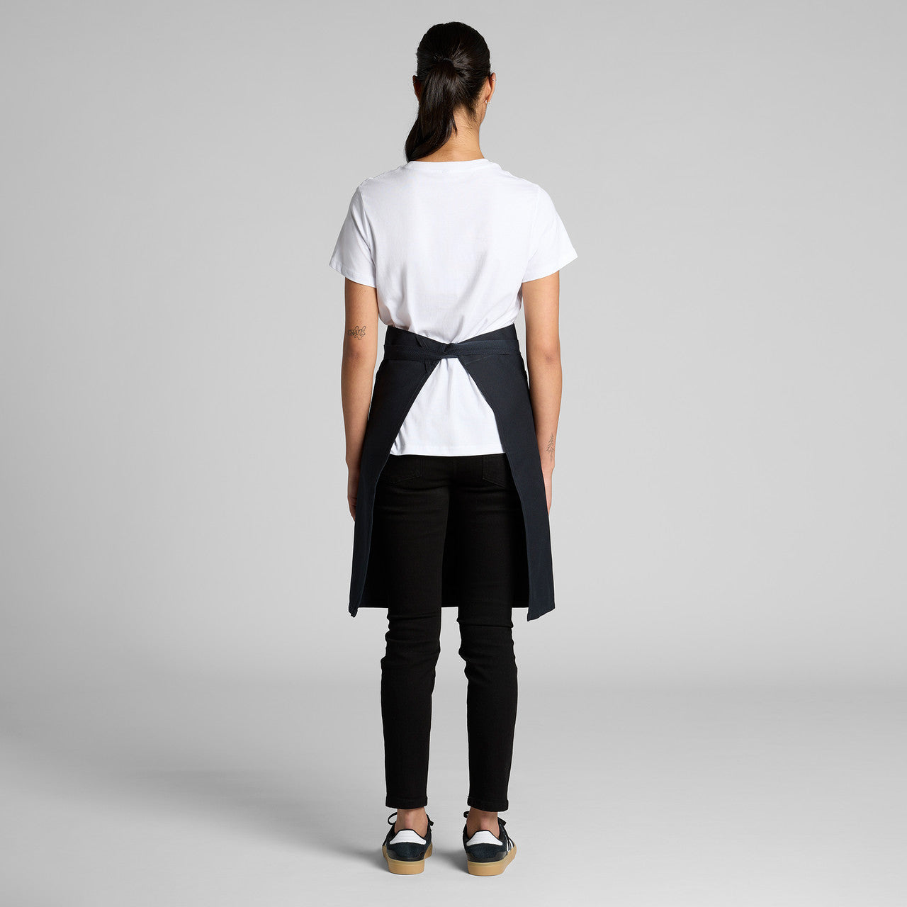 Rear View of  Carrie Half Apron | 1083  grouped
