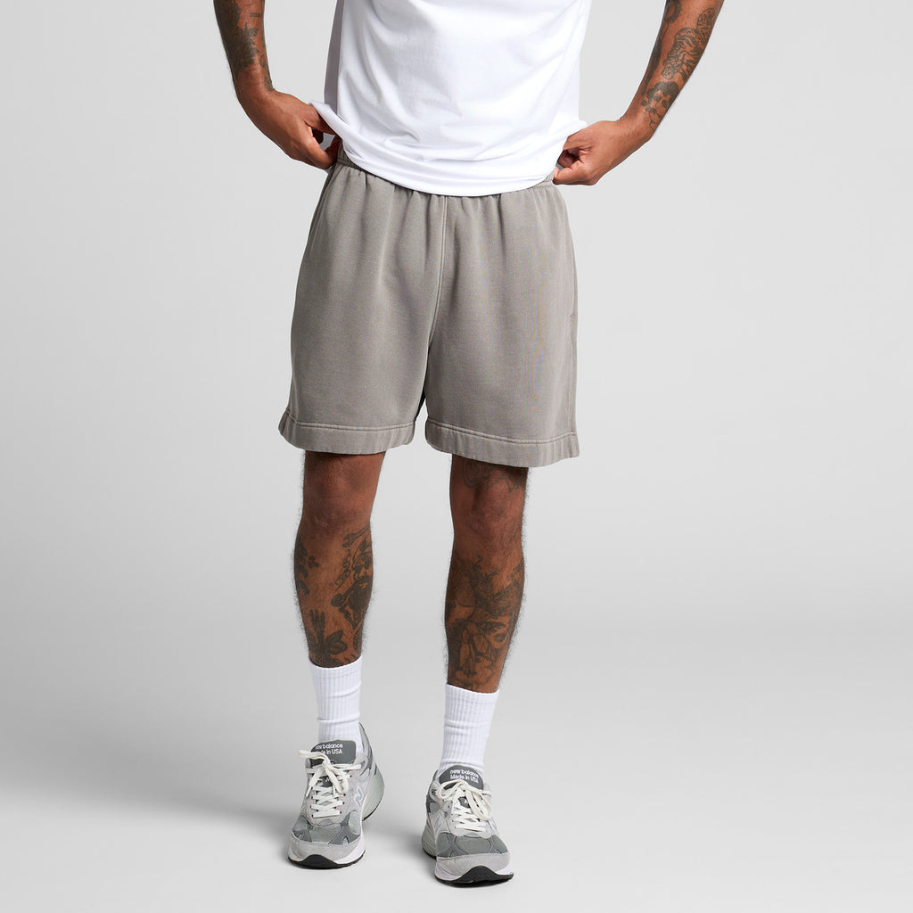Rear View of  Relax Faded Track Shorts 18" | 5939  grouped