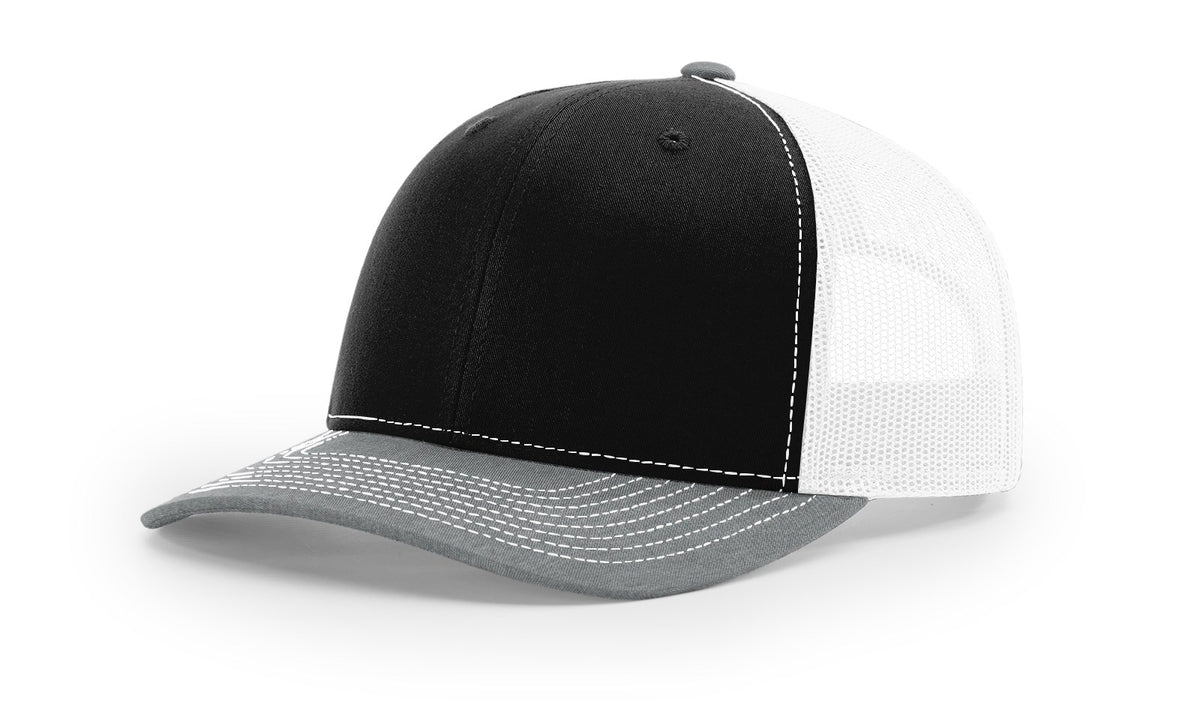 Black/White/Heather Grey Trucker