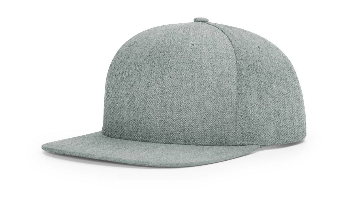 Heather Grey Pinch Front Structured Snapback