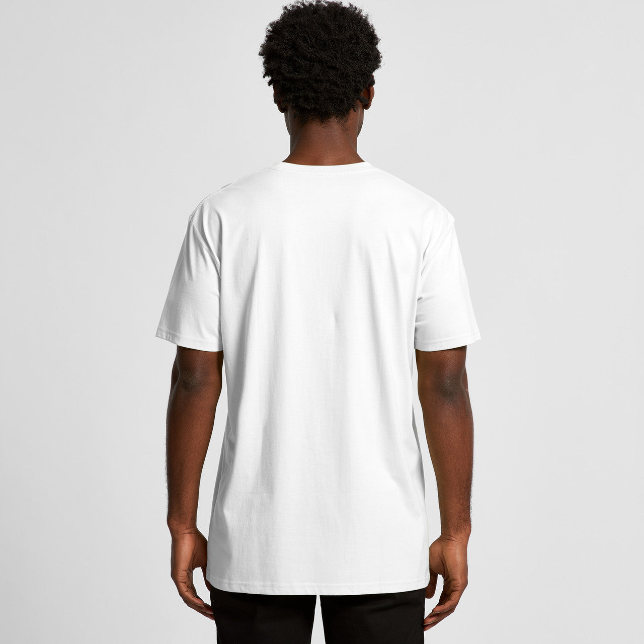 Rear View of  Staple Tear Out Tee | 5001T  grouped