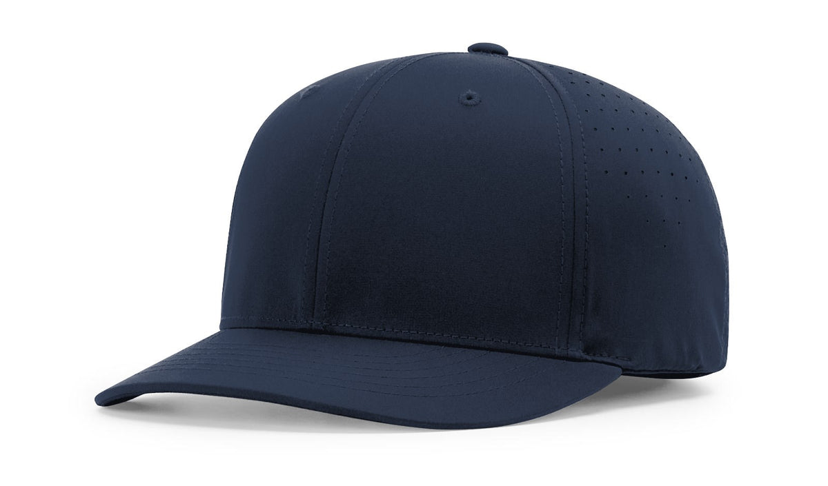 Navy 6-Stitch 2.5" Bill - Performance Ignite LT Laser Perf Ump Cap