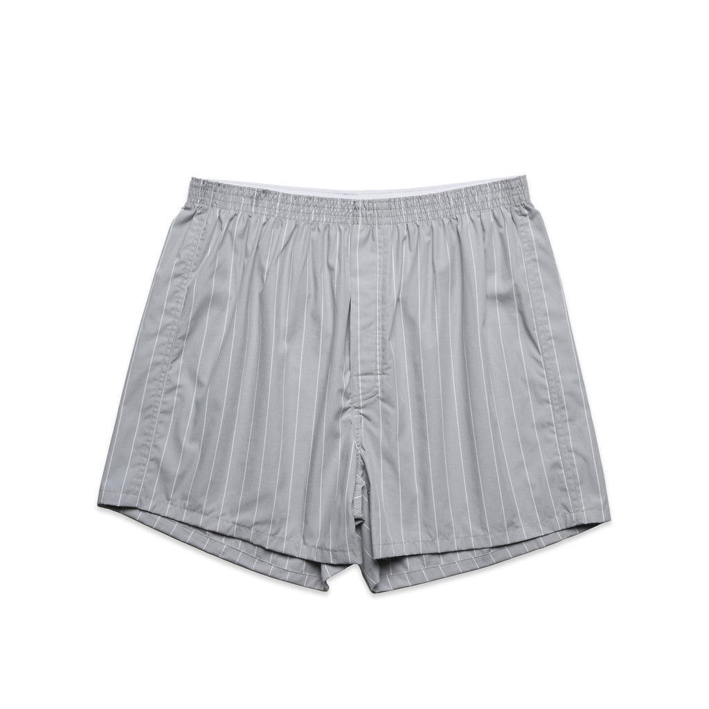 SMOKE/WHITE Boxer Fine Stripe Shorts | 1216