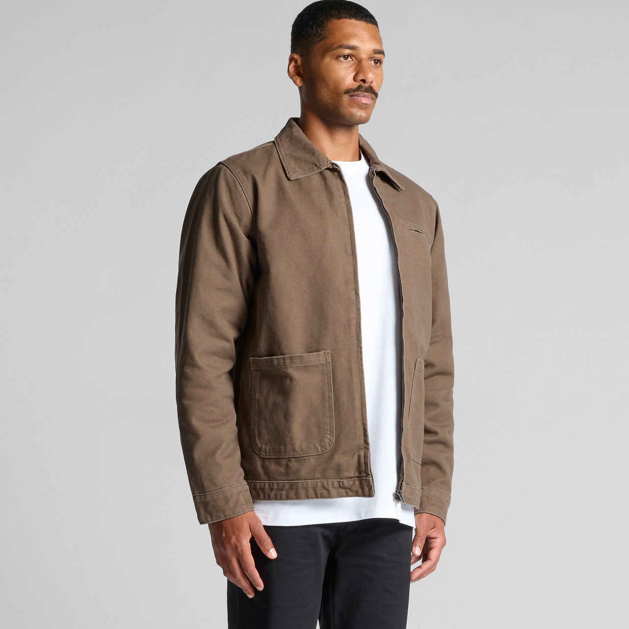 Right View of  Canvas Heavy Jacket | 5527  grouped