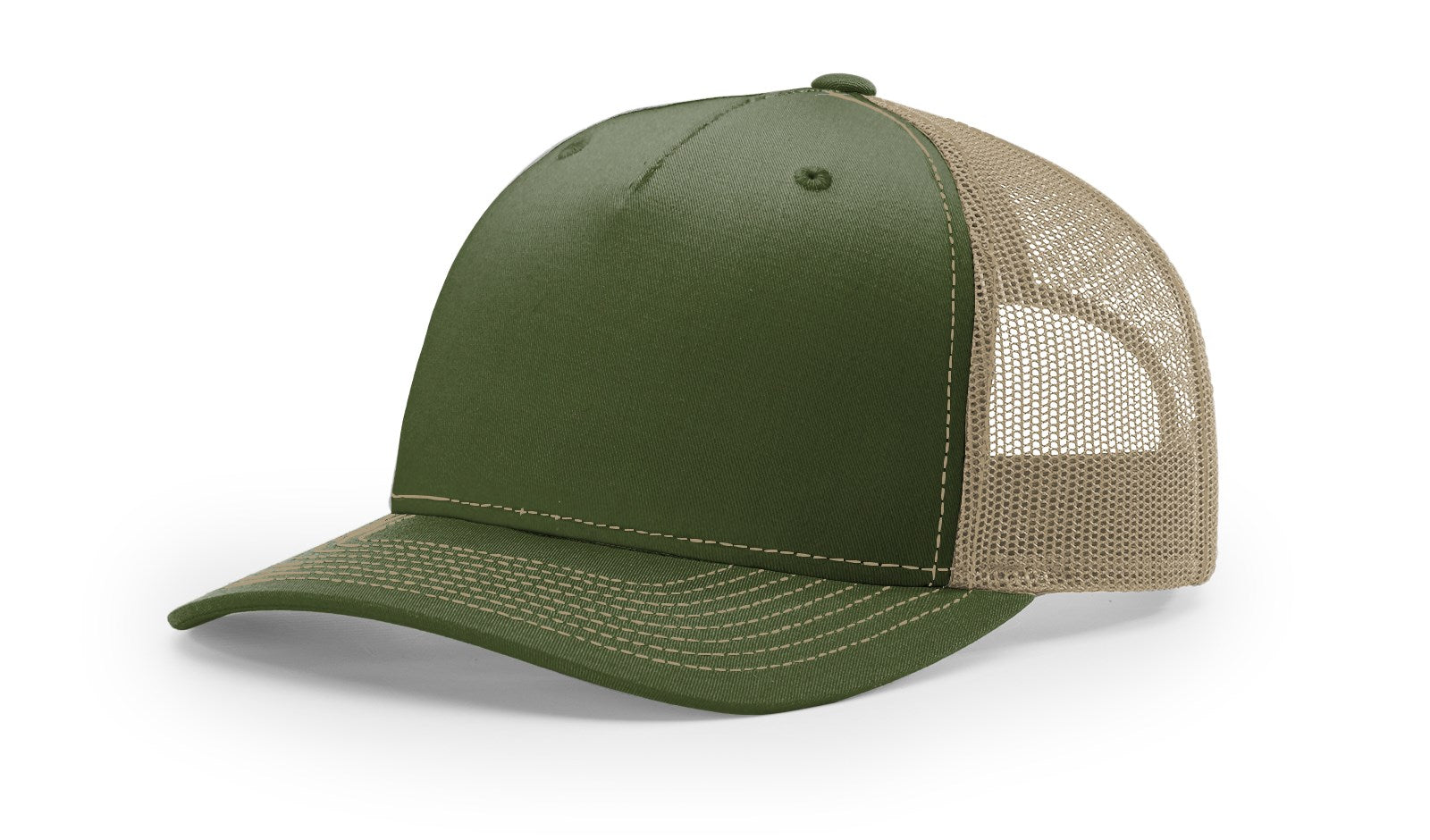 Army Olive/Tan Five Panel Trucker