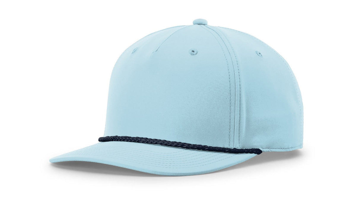 Soft Blue-Navy 5 Panel Classic Rope Cap