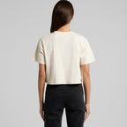 Rear View of  Wo's Classic Crop Tee | 4072  grouped