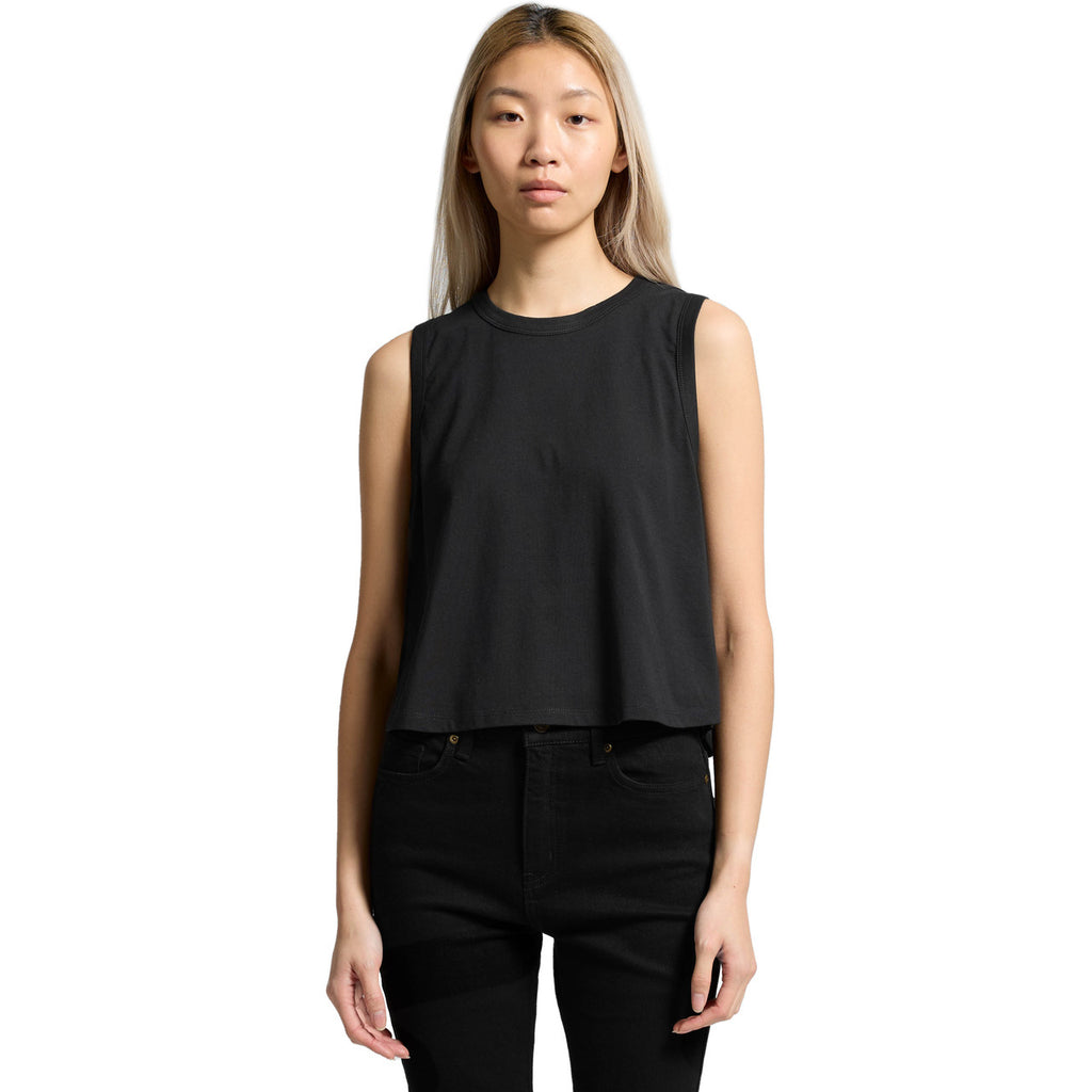 Front View of  Wo's Martina Crop Tank | 4091  grouped