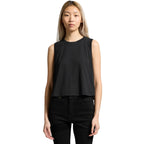 Front View of  Wo's Martina Crop Tank | 4091  grouped