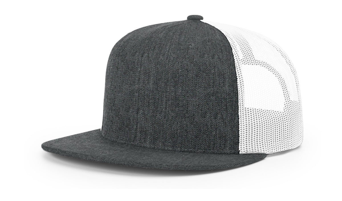 Heather Charcoal/White ACRYLIC-WOOL BLEND TRUCKER