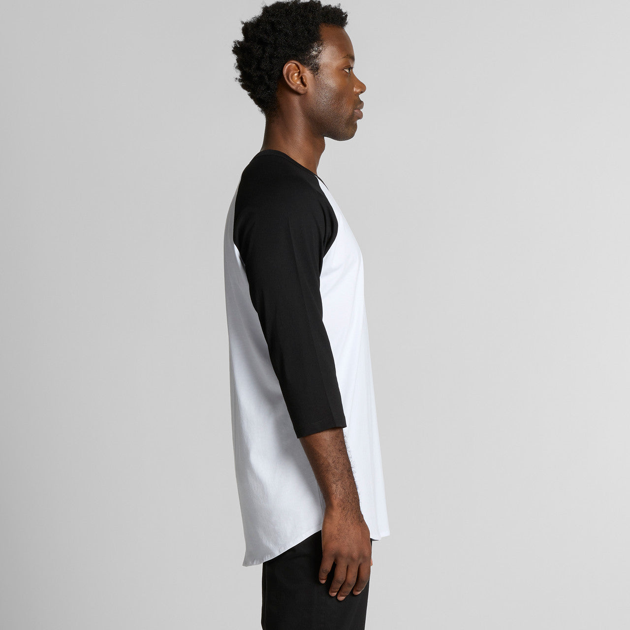 Left View of  Raglan Tee | 5012  grouped