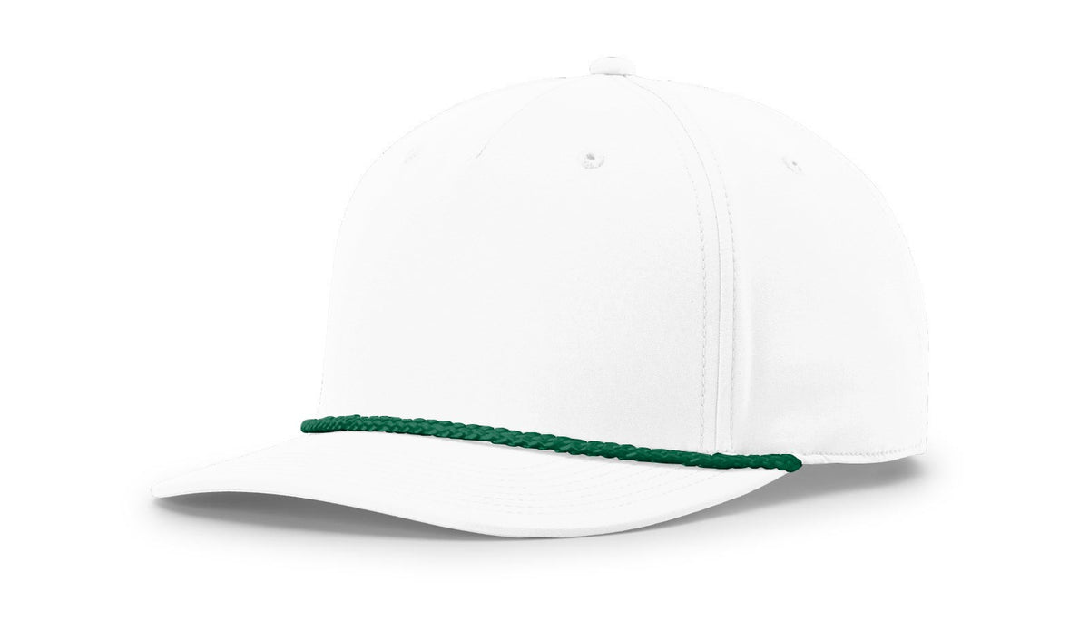 White-Kelly 5 Panel Classic Rope Cap