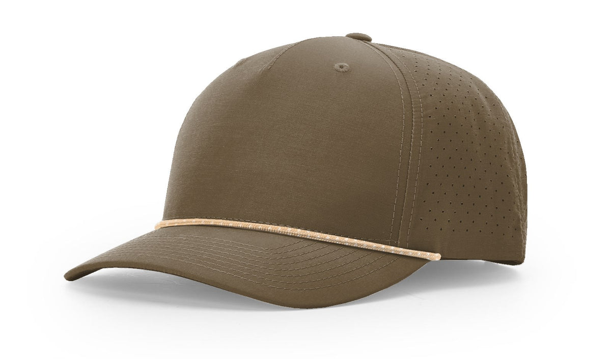Dark Loden/Tannin-Grey Laser Perf Performance Rope Cap
