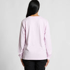 Rear View of  Wo's Classic L/S Tee | 4073  grouped
