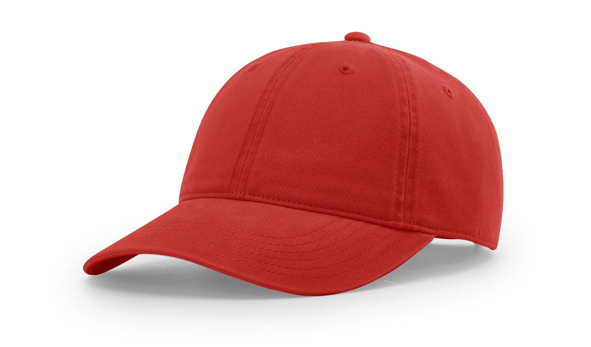 Red GARMENT WASHED BRUSHED TWILL