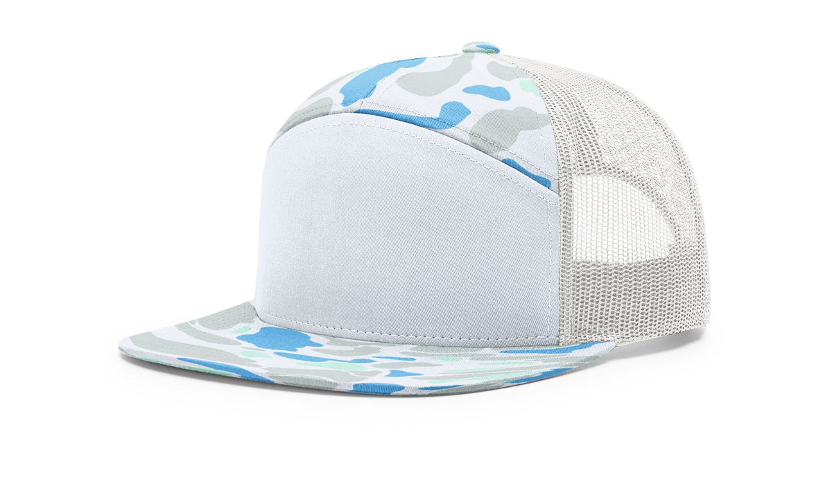 Saltwater Duck Camo/Ice Grey Printed 7 Panel Mesh Back