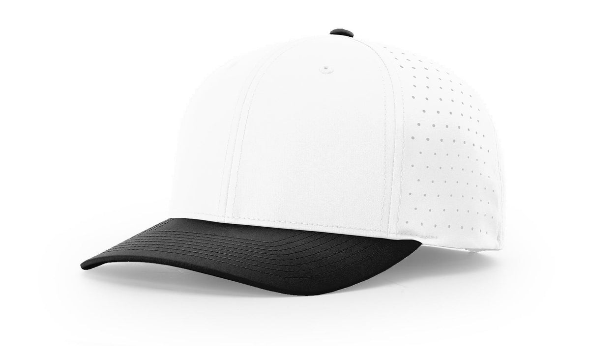 White/Black Laser Perf R-Flex Snapback