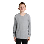 Front View of  Youth Staple L/S Tee | 3008  grouped