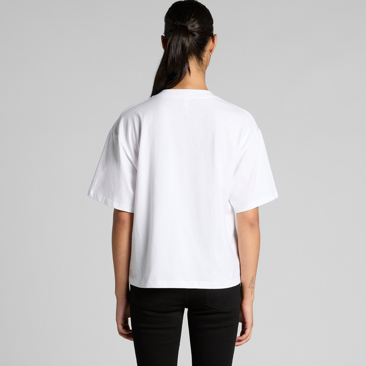 Rear View of  Wo's Martina V Neck Tee | 4095  grouped