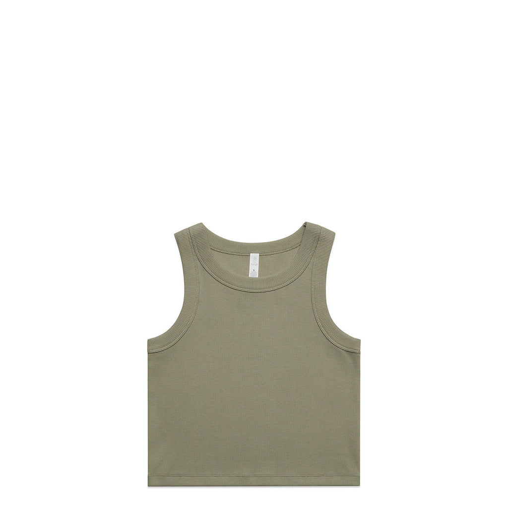 Wo's Organic Rib Crop Tank | 4064G  grouped