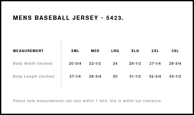 Heavy Baseball Jersey | 5423  grouped