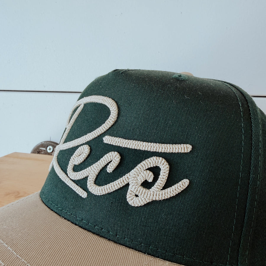 Chain stitch lettering
