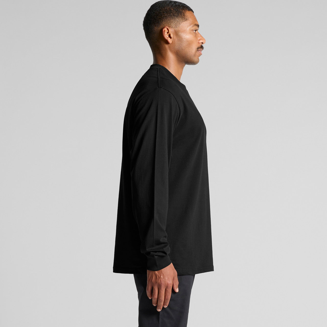 Left View of  General L/S Tee | 5056  grouped