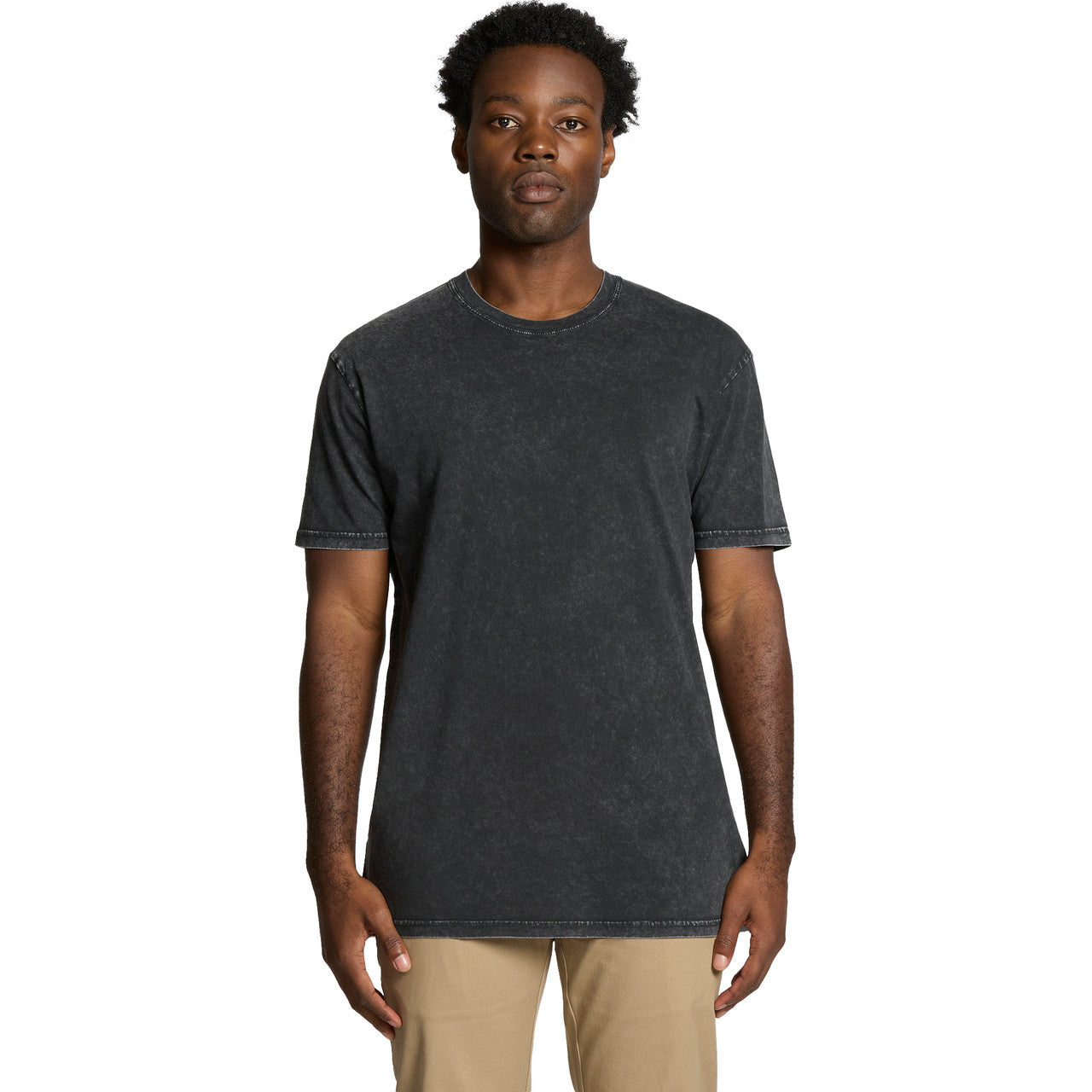Front View of  Staple Stone Wash Tee | 5040  grouped